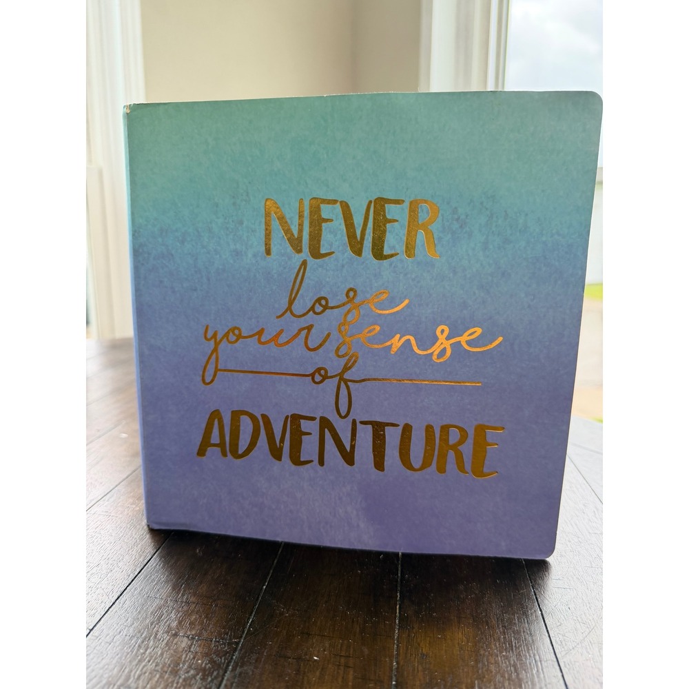Recollections Ombre Photo Album Never Lose Your Sense of Adventure Gold Foil